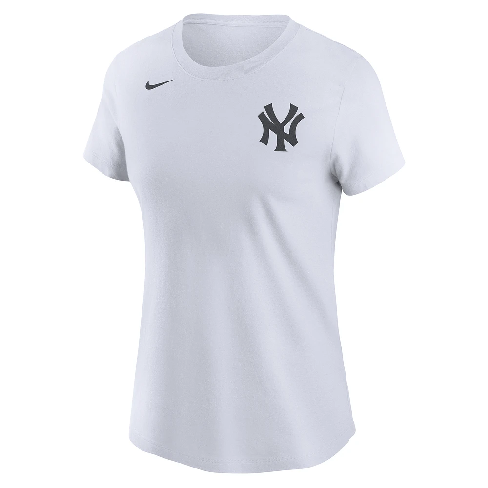 Women's Nike  White New York Yankees Wordmark T-Shirt