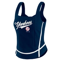 Débardeur à col carré bleu marine des Yankees de New York pour femmes WEAR by Erin Andrews