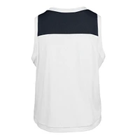 Women's '47 White New York Yankees Premier Zoey Waist Length Tank Top