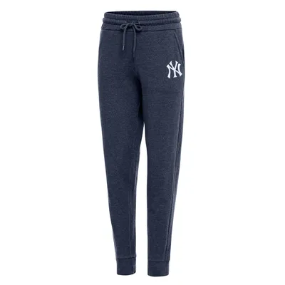 New York Yankees Antigua Women's Action Jogger Pants - Heather Navy