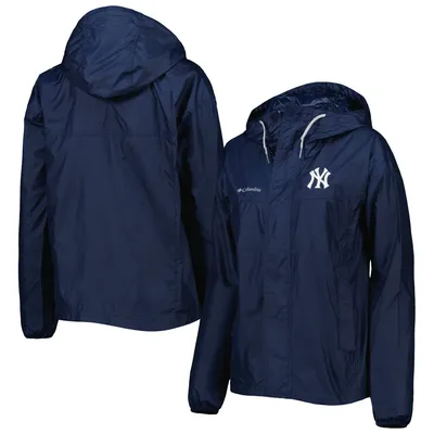 New York Yankees Columbia Women's Flash Challenger Windbreaker Jacket - Navy