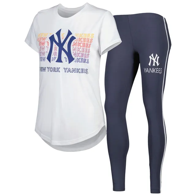 Atlanta Braves Concepts Sport Women's Sonata T-Shirt & Leggings Sleep Set -  Charcoal/White