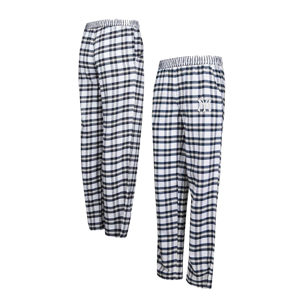 Pantalon de nuit en flanelle Concepts Sport bleu marine/gris New York Yankees Sienna pour femmes