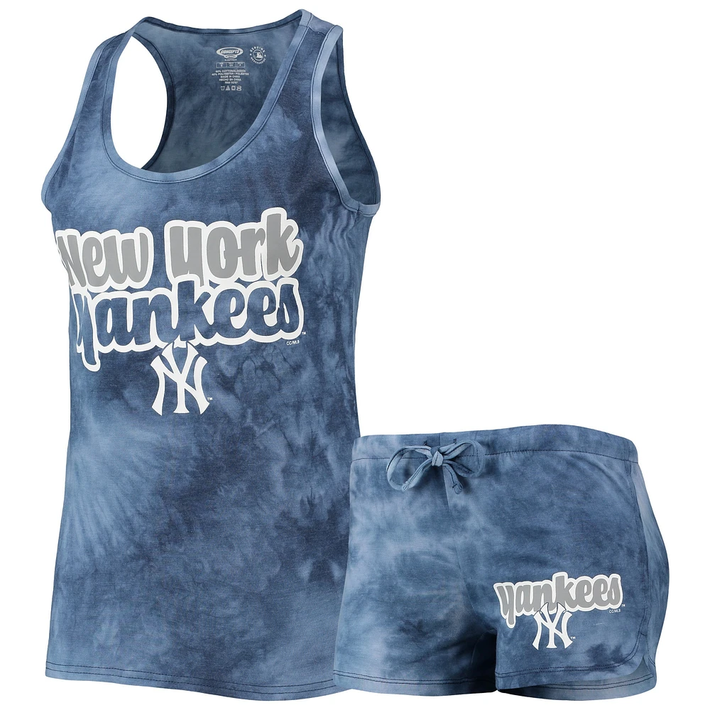 Women's Concepts Sport Navy New York Yankees Billboard Racerback Tank Top & Shorts Set