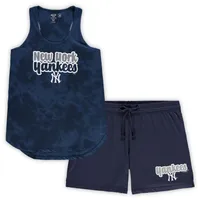 Women's Concepts Sport Navy Milwaukee Brewers Plus Size Jersey Tank Top &  Pants Sleep Set