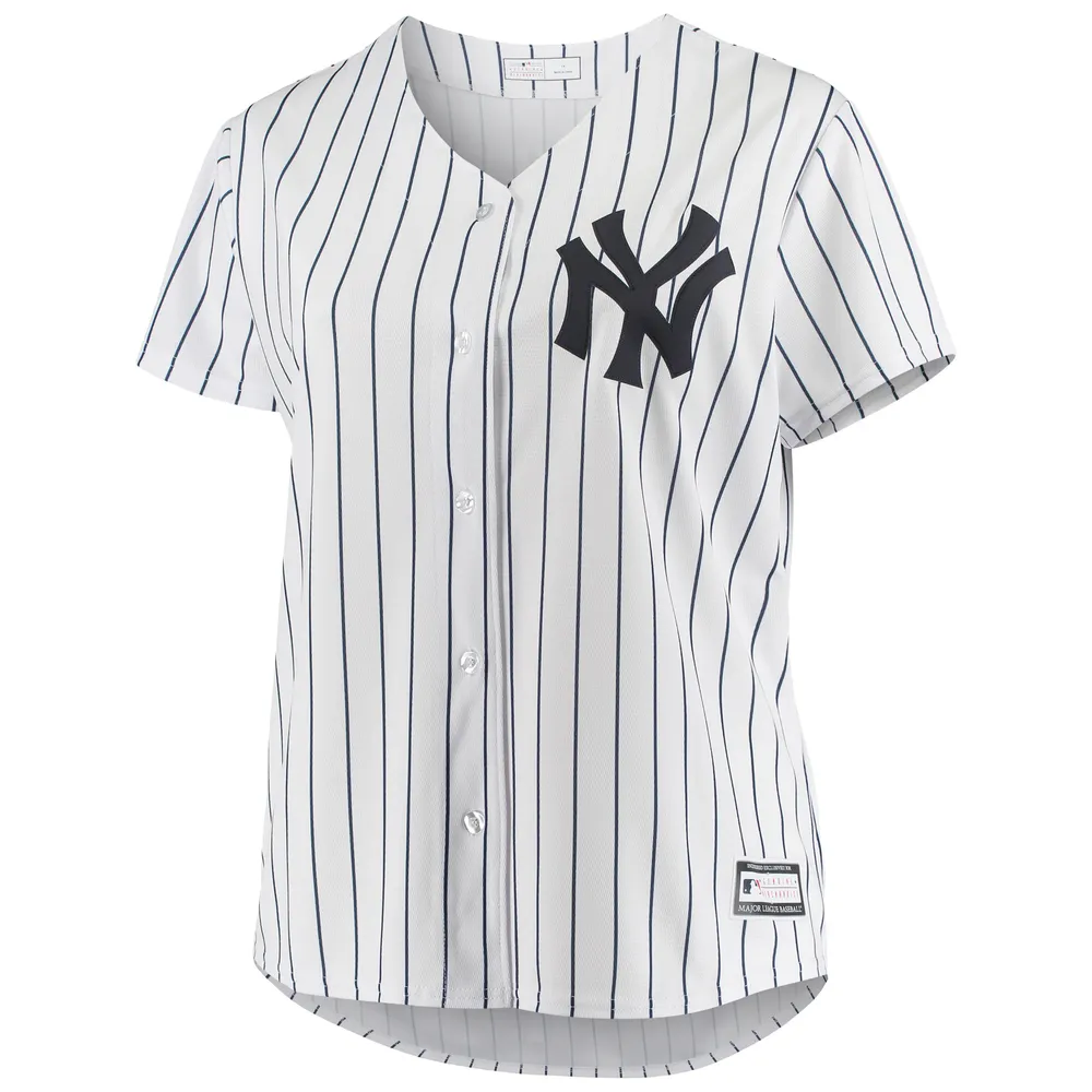 Profile Women's Derek Jeter White New York Yankees Plus Replica Player  Jersey