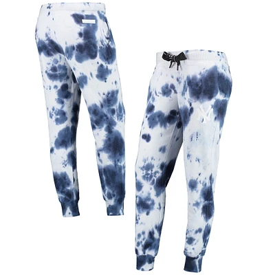 Pantalon de jogging DKNY Sport pour femme, blanc/bleu marine New York Yankees Melody Tie-Dye