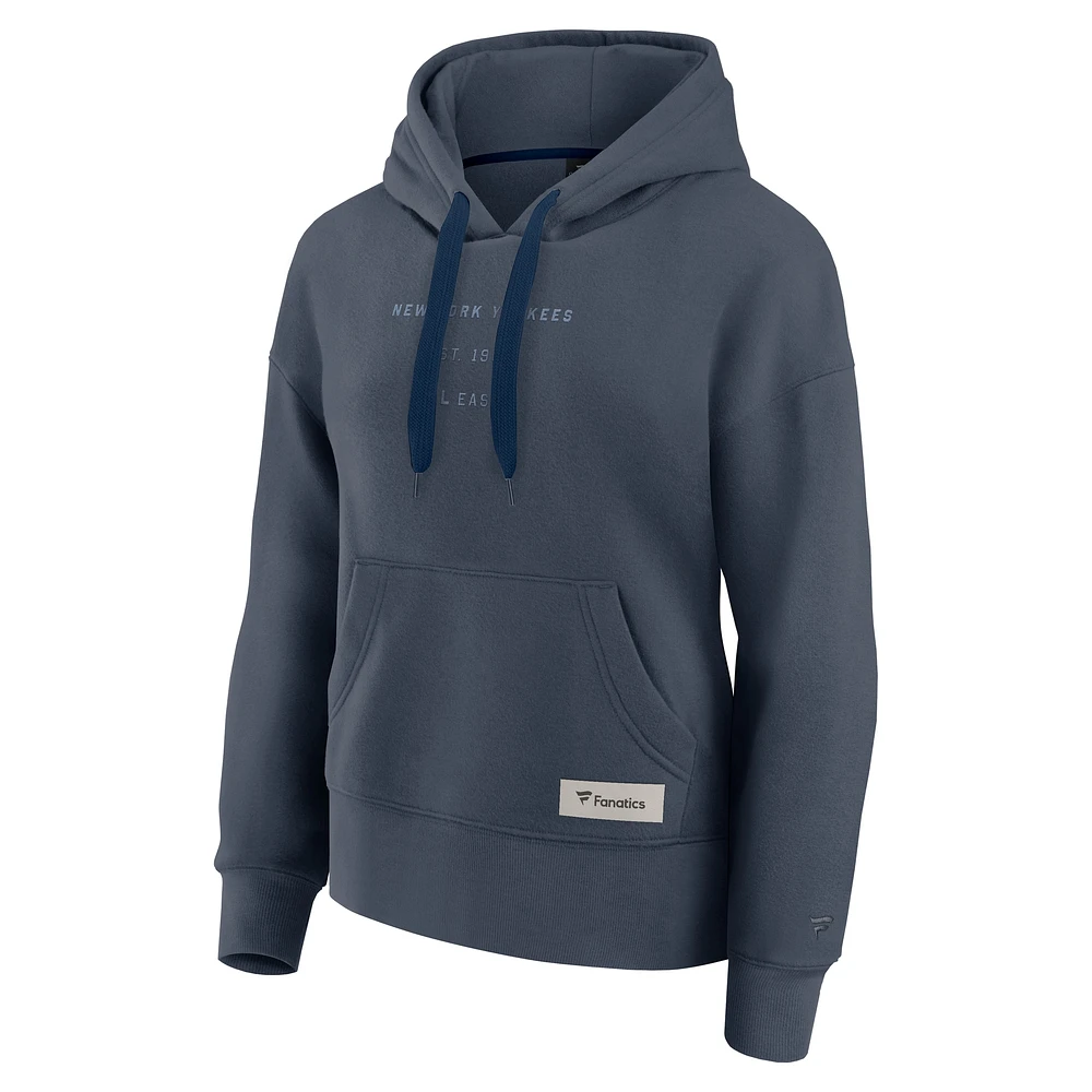 Women's Fanatics Blue New York Yankees Elements Future Ground Subtle Tonal Pullover Hoodie