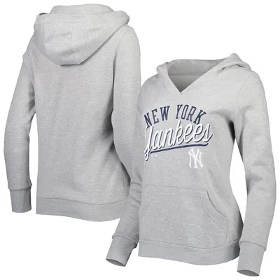 Fanatics Women's New York Yankees Long Sleeve V-Neck T-Shirt Size Large Gray