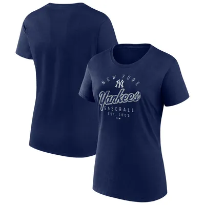 New York Yankees Fanatics Branded Women's Team Arrival T-Shirt - Navy