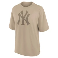 Women's Fanatics Khaki New York Yankees Oversized Elements T-Shirt