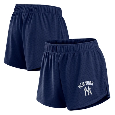 Women's Fanatics Navy New York Yankees Mesh Shorts