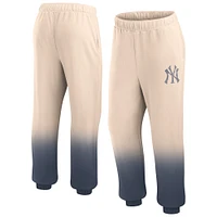 Women's Fanatics Tan/Navy New York Yankees Luxe Ombre Lounge Pants