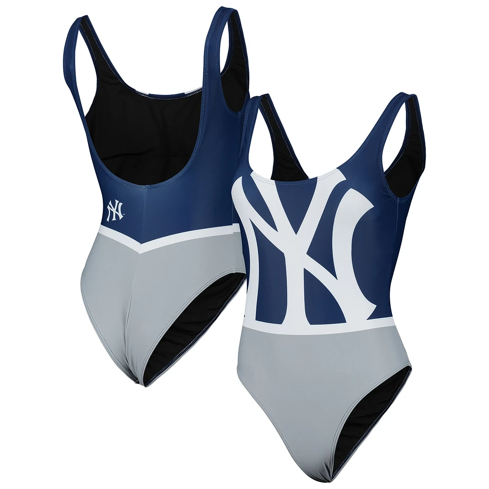 Maillot de bain une pièce femme FOCO Navy New York Yankees Team