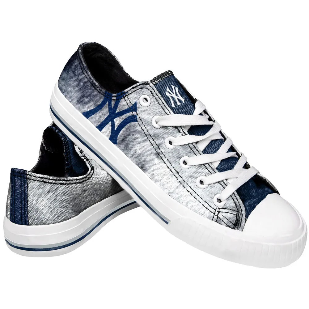 Lids New York Mets FOCO Women's Big Logo Tie-Dye Canvas Sneakers