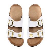 Women's FOCO New York Yankees Double-Buckle Sandals