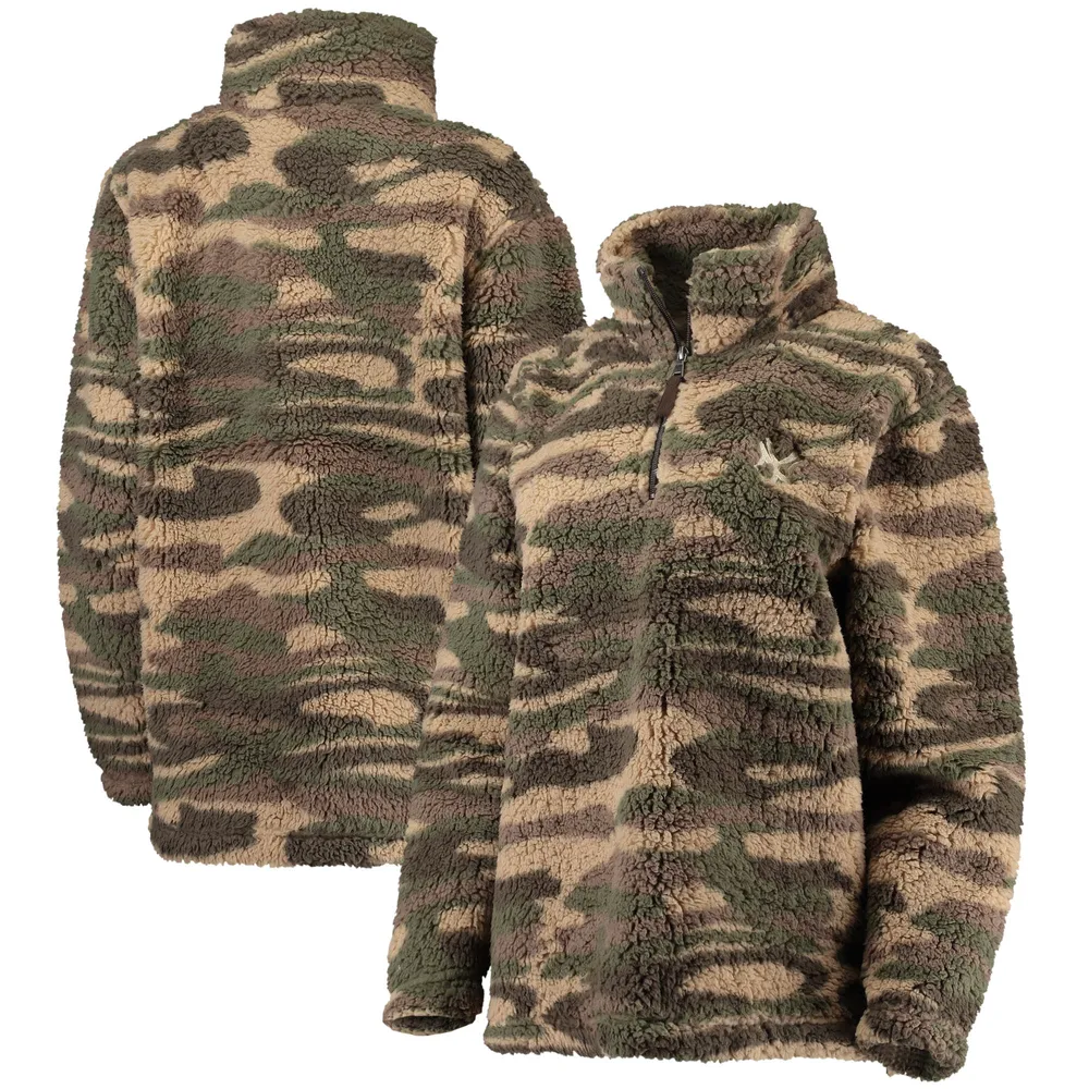 Veste G-III 4Her by Carl Banks Camo New York Yankees Sherpa Quarter-Zip pour femme