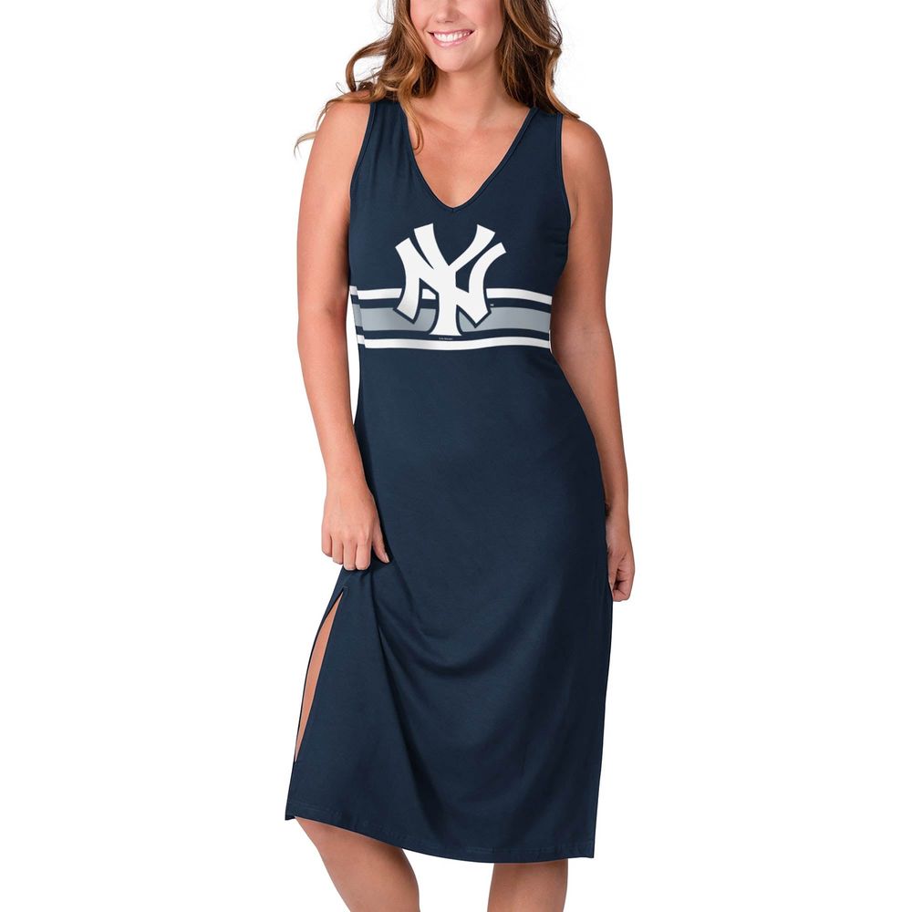 Lids New England Patriots G-III 4Her by Carl Banks Women's Training V-Neck  Maxi Dress - Navy