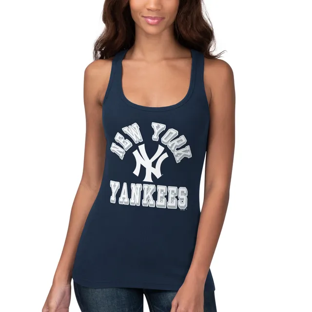 Lids New York Yankees G-III 4Her by Carl Banks Women's Tater Racerback Tank  Top - White