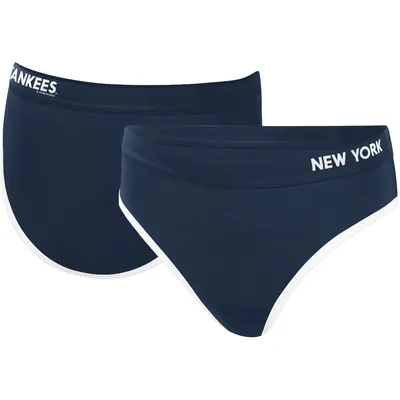 New York Yankees G-III 4Her by Carl Banks Women's Southpaw Bikini Bottom - Navy