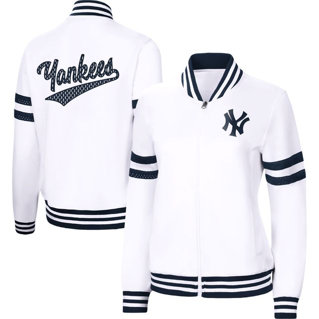 Veste d'avant-match G-III 4Her by Carl Banks New York Yankees pour homme - de survêtement entièrement zippée