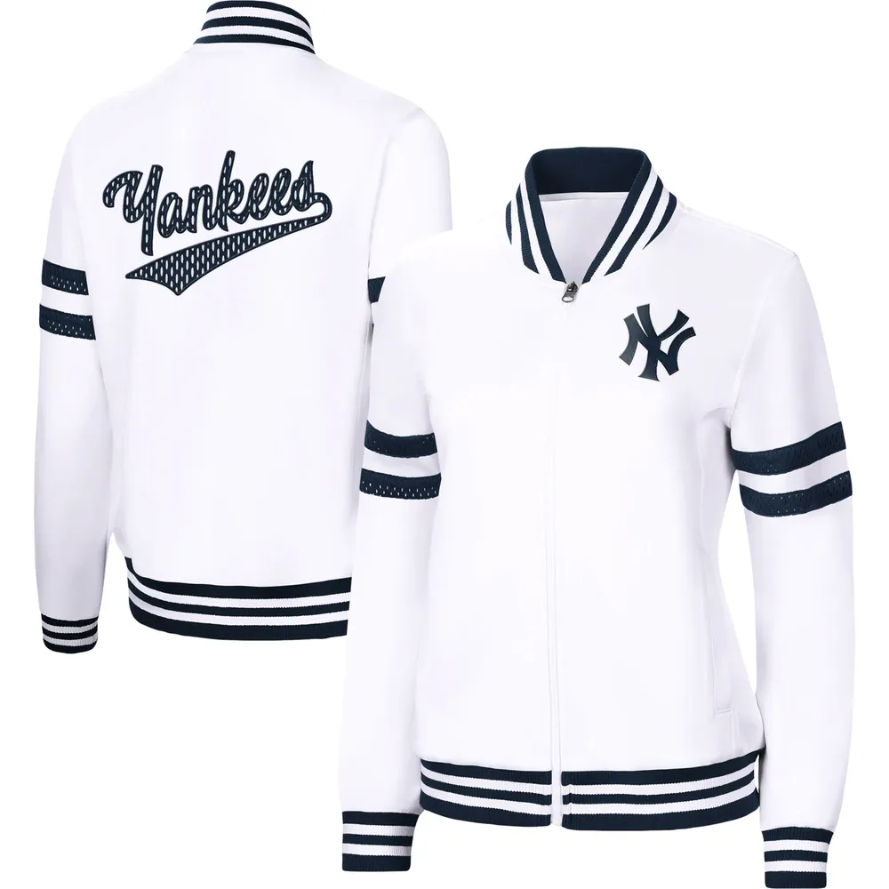 Women's G-III 4Her by Carl Banks White New York Yankees Pre-Game - Full-Zip Track Jacket