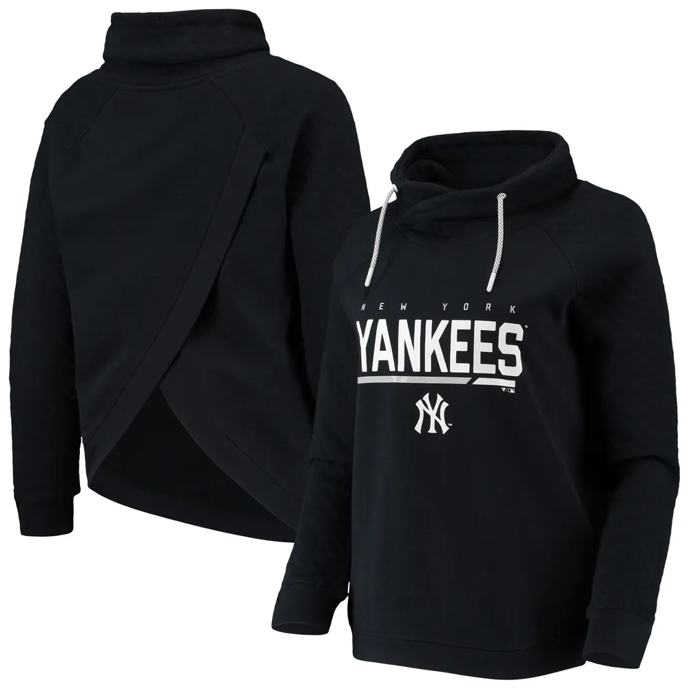 Lids New York Yankees Levelwear Women's Vega Funnel Neck Raglan Pullover  Sweatshirt - Black