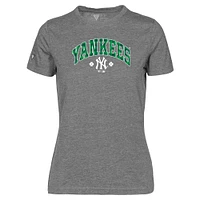 Women's Levelwear New York Yankees St. Patrick's Day Maddox Plaid T-Shirt
