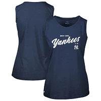 Women's Levelwear Navy New York Yankees Accolade Macy Prospect Tank Top