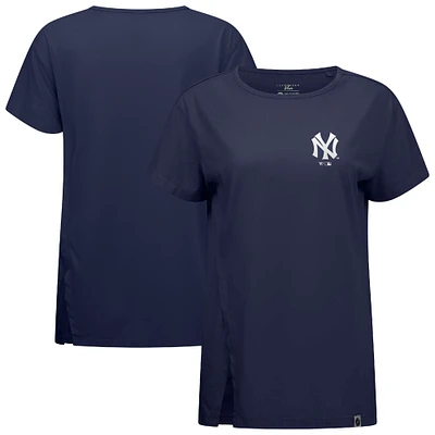T-shirt bleu marine avec logo Influx Core de la collection Cooperstown des Yankees New York pour femme