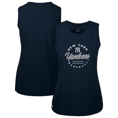 Women's Levelwear Navy New York Yankees Macy Muscle - Tank Top