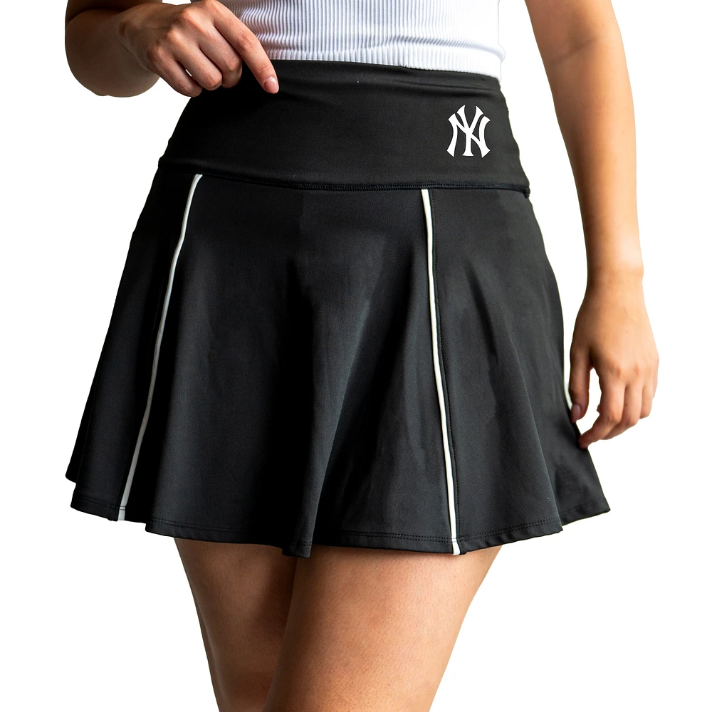 Women's Lusso Black New York Yankees Colleen Skort