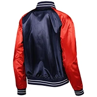 Women's Mitchell & Ness Navy New York Yankees Team 2.0 Satin Raglan Full-Snap Jacket
