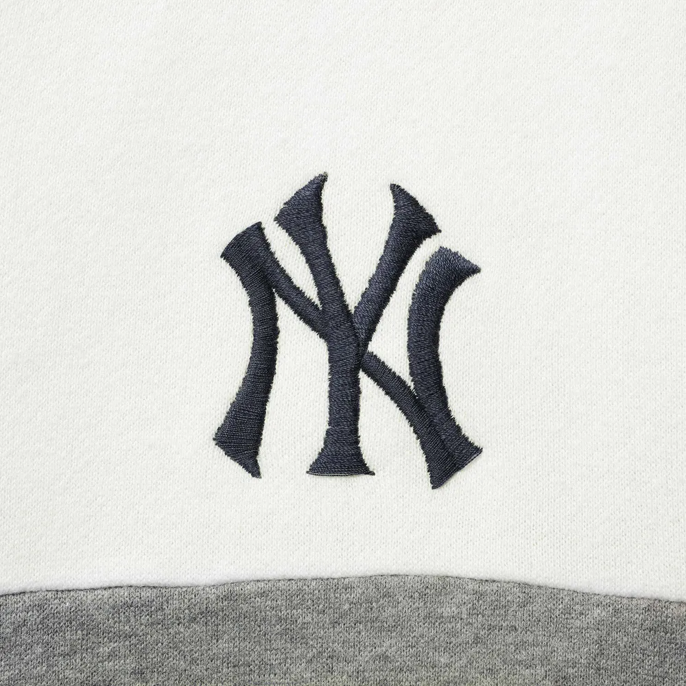 New Era Women's Navy New York Yankees Colorblock Full-Zip Hoodie
