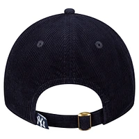 Women's New Era Navy New York Yankees Corduroy 9TWENTY Adjustable Hat