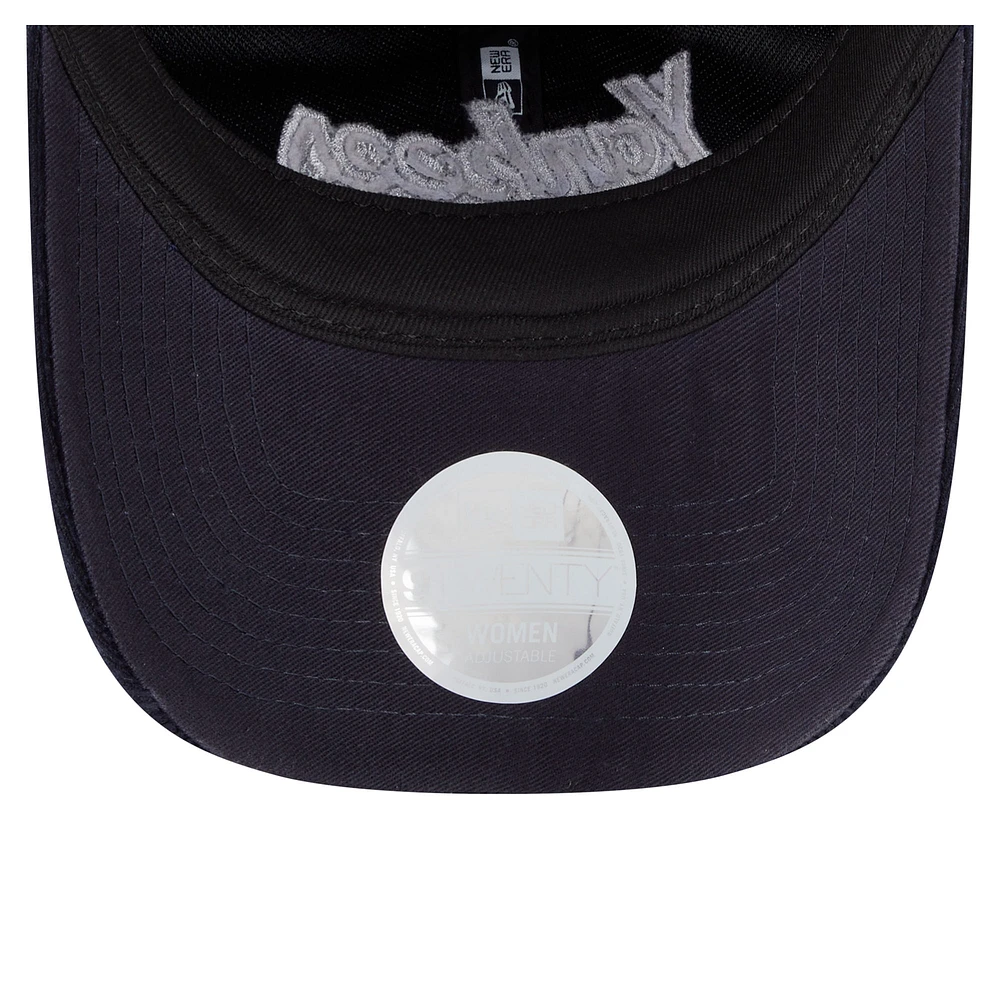 Women's New Era Navy New York Yankees Corduroy 9TWENTY Adjustable Hat