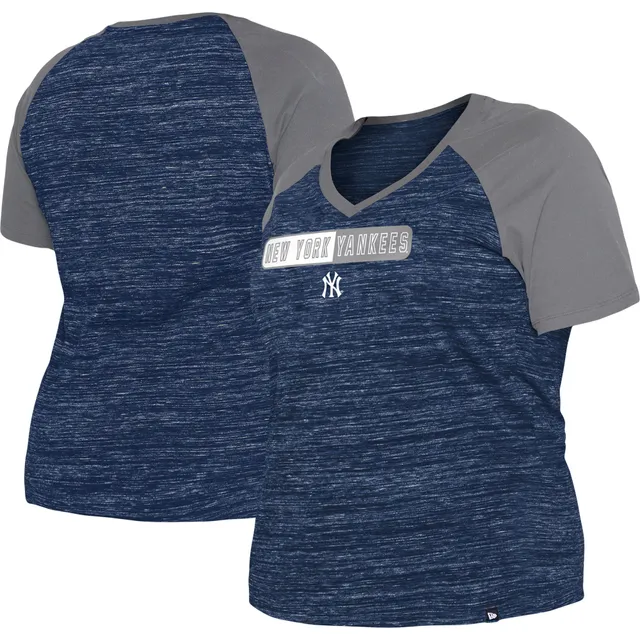 Lids New York Yankees Era Women's Plus Space Dye Raglan V-Neck T