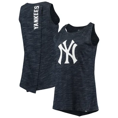 New York Yankees Era Women's Space Dye Back-Knot Tank Top - Navy