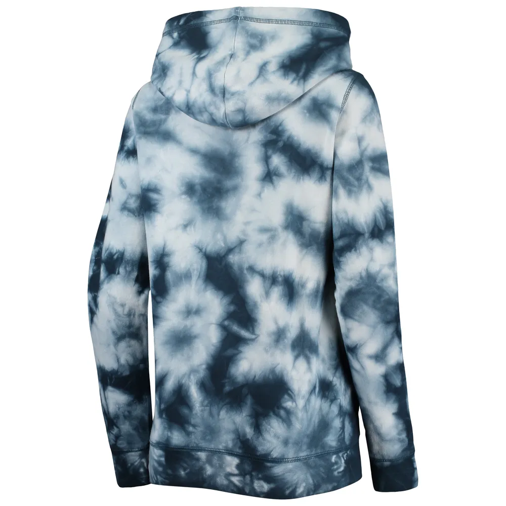 Women's New Era Navy York Yankees Tie-Dye Full-Zip Hoodie