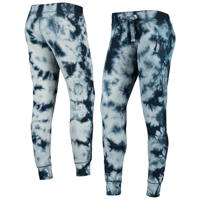 Pantalon de jogging femme New Era bleu marine à effet tie-dye York Yankees