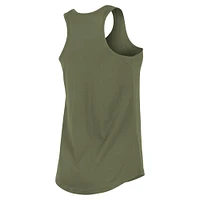 Women's New Era Olive York Yankees Armed Forces Day Tank Top