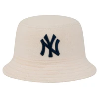 Chapeau bob confortable Chrome New Era blanc York Yankees pour femme