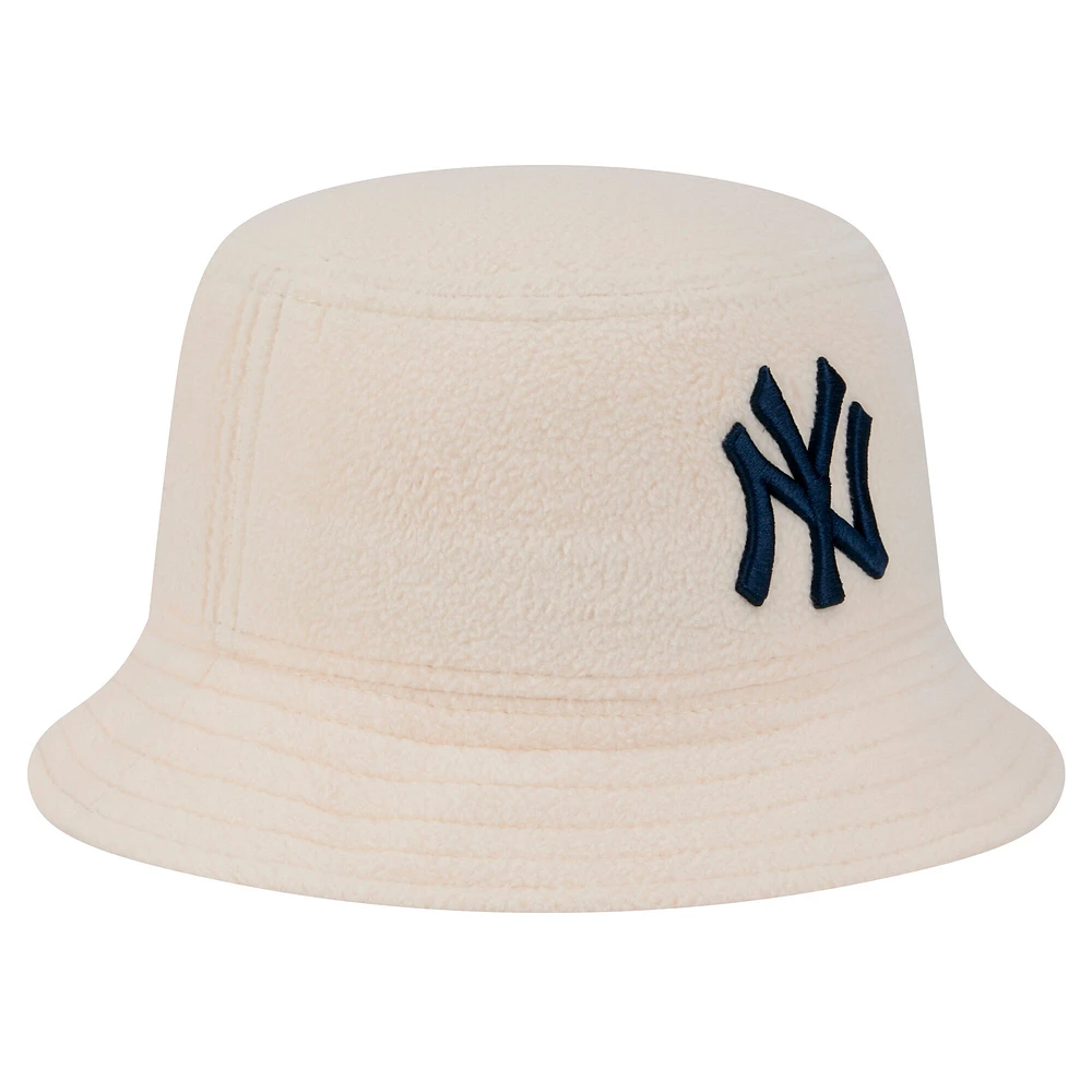 Chapeau bob confortable Chrome New Era blanc York Yankees pour femme