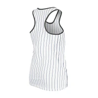Women's New Era White York Yankees Gameday Pinstripe Tank Top