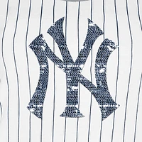 Women's New Era White York Yankees Gameday Pinstripe Tank Top