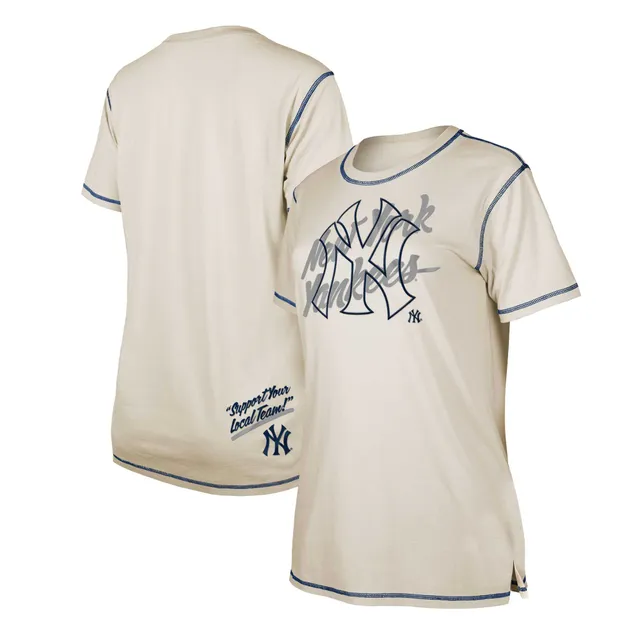 Lids Las Vegas Raiders New Era Women's Split T-Shirt - Cream