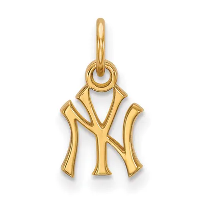 New York Yankees Women's 10k Yellow Gold Extra Small Pendant