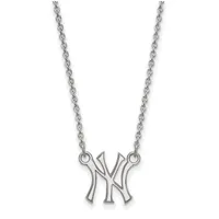 New York Yankees Women's Small Sterling Silver Pendant Necklace