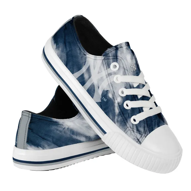 Lids New York Mets FOCO Women's Big Logo Tie-Dye Canvas Sneakers