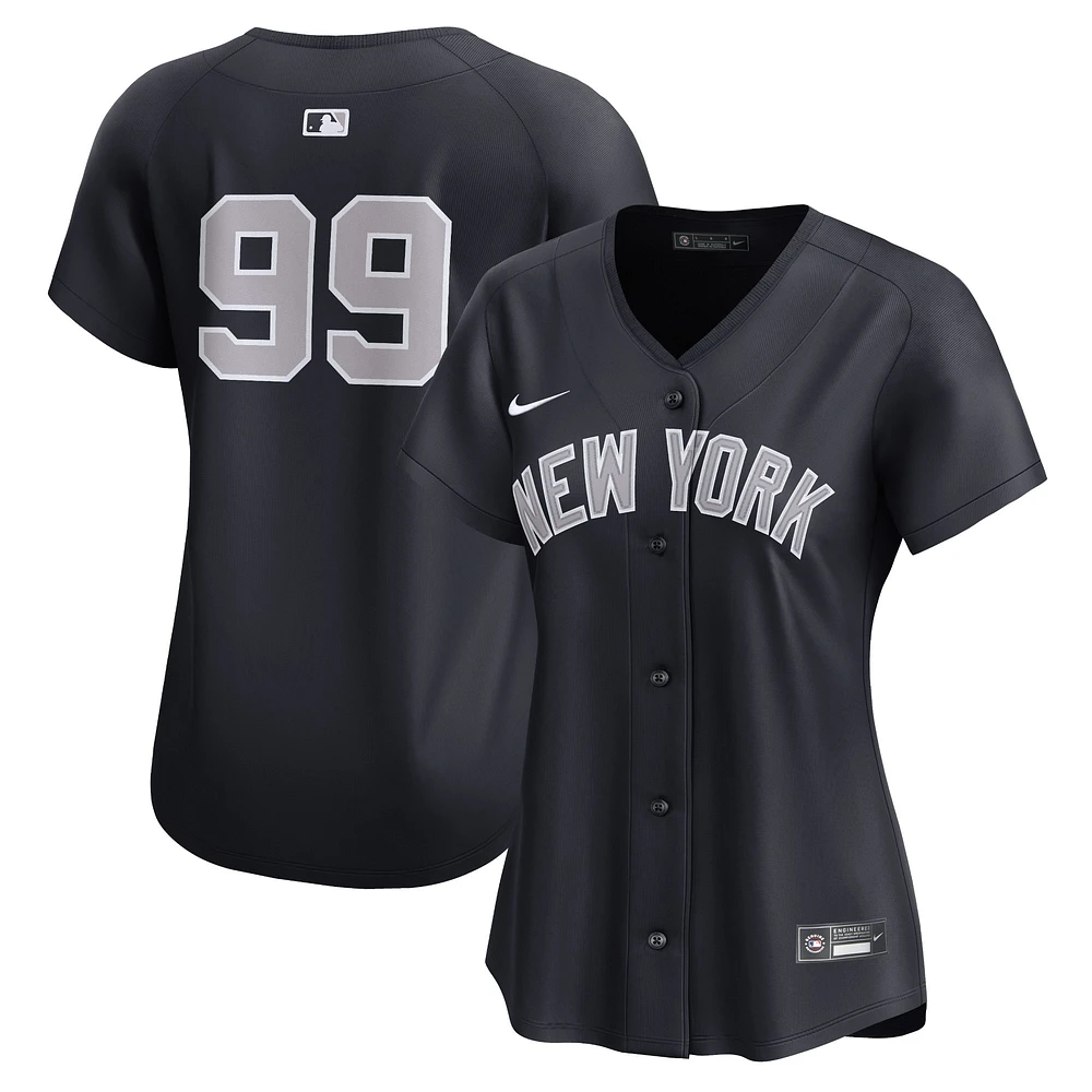 Maillot de joueur alternatif limité Nike Aaron Judge des New York Yankees pour femme, bleu marine